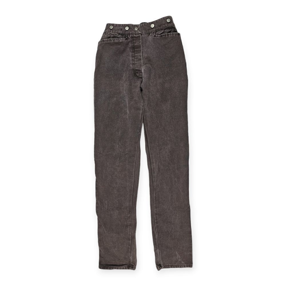 VTG Maker Arizona USA‎ Made High Rise Brown Button Fly Jeans Women's Size 10